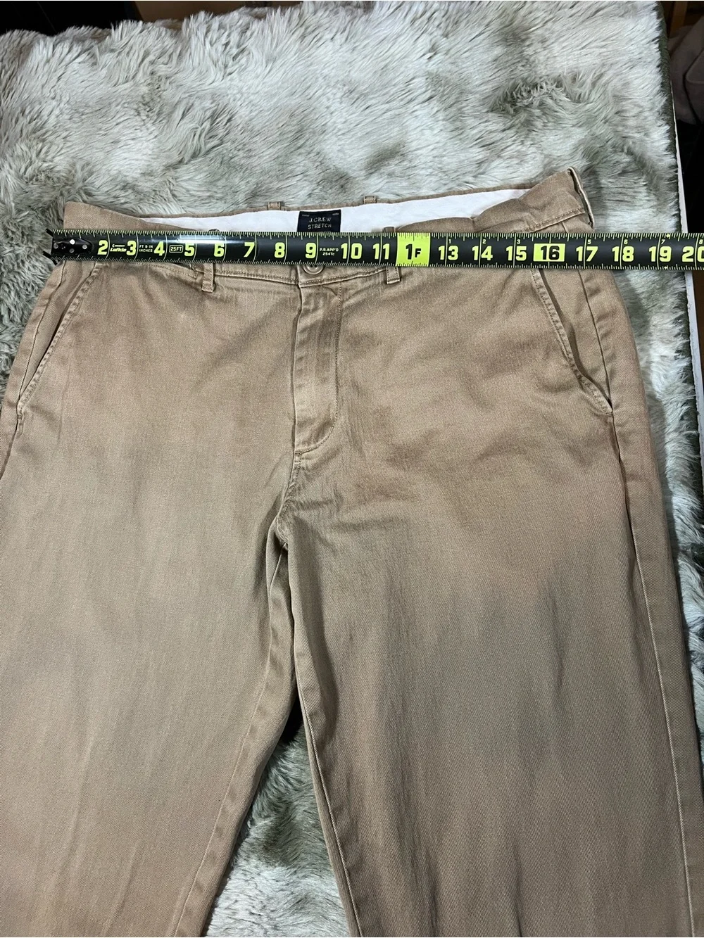 J. Crew Men's Straight Chinos in Tan